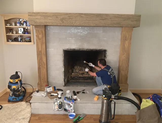 Detailed creosote removal process by Windsor Chimney Sweep in Windsor, CT