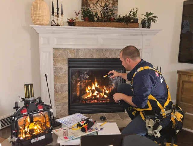 Safety-focused fireplace inspection by Windsor Chimney Sweep in Windsor, CT